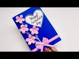 Card making inspiration making ideas washi tape cards sunflower cards cardmaking and papercraft stamping up cards cards for friends pretty cards card nautical cards friendship cards am meer mothers day cards copics watercolor cards stamping up flower cards kids cards. Diy Friendship Day Card How To Make Greeting Card For Best Friend Friendship Day Card Making Ideas Yout In 2021 How To Make Greetings Happy Friends Day Card Making