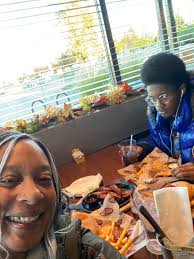 Cousins meet at family reunion