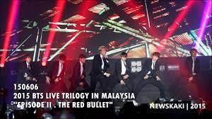 With such vacation like schedule but not, bts got very excited and put on a great smile! I Need U 2015 Bts Live Trilogy In Malaysia Episode Ii The Red Bullet Youtube