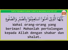 Para 'ulama membagi sabar menjadi 3, sabar dalam melaksanakan ketaatan. Wahai Orang Orang Beriman Mohonlah Pertolongan Dengan Sabar Dan Shalat Qs Al Baqarah 153 157 Youtube