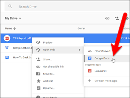 If you replace it with driveapp, the pdf will be created in the root folder and your function would work. How To Convert Pdf Files And Images Into Google Docs Documents