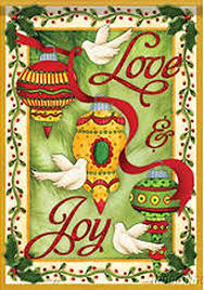 Love Joy Ornaments 28 X 40 Christmas House Flag Check Out The Image By Visiting The Link This Link Parti Christmas Flag House Flags Outdoor Holiday Decor