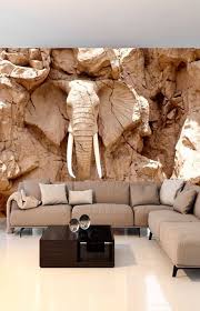 Es ist eine 3d fototapete, die das zimmer dank dreidimensionales motivs optisch vergrößert. Fototapete Stone Elephant Ein Atemberaubender Effekt Im Ihren Wohnzimmer Elefant Afrikanische Motive 3d Op Fototapete 3d Tapete Wohnzimmer Tapeten