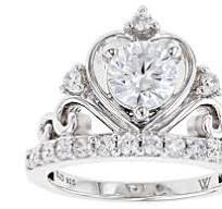 White Cubic Zirconia Rhodium Over Sterling Silver Ring 2.29ctw