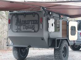 2019 Gen 3 5x8 With Rhino Rack Batwing 270 Awning And Rotopax Water Canister Diy Camper Trailer Teardrop Camper Trailer Off Road Camper Trailer