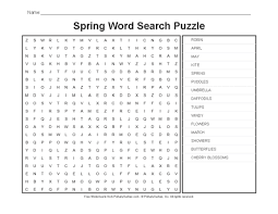 And finally a crossword puzzle( key included) to revise or learn words related to spring. Spring Worksheets Spring Word Search Puzzle Free Online Games At Primarygames