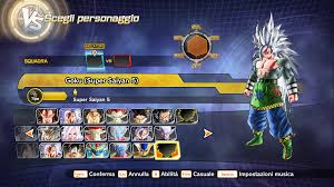1 normal attacks 2 special moves 3 z assists 4 super attack 5 meteor attack 6 navigation Goku Super Saiyan 5 My Version Xenoverse Mods