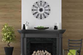 Large pictures for over fireplace, picture above gas fireplace, pictures above fireplace. How High To Hang A Clock Above The Mantel 2 Options Explored Home Decor Bliss