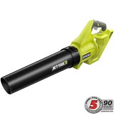 Ryobi 110 Mph 500 Cfm Variable Speed 40 Volt Lithium Ion Cordless Battery Jet Fan Leaf Blower Tool Only Ry40406btl Ryobi Blowers Jet Fan
