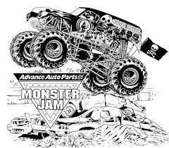 Monster truck for kids coloring page free. Coloring Pages Of Grave Digger Monster Truck Gelomanias
