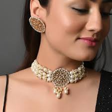 Kundan Polki Necklace/ Indian Jewelry/ Pakistani Jewelry/indian Necklace/  Indian Choker/ Indian Wedding Necklace/ Kundan Choker