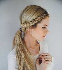 Front Row Braid Lazy Girl Hairstyles Braided Hairstyles Easy Braided Prom Hair