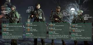 Dedicated the division fans have discovered through data mining some of the content that may hit the game in the future. Gear Sets Items The Division Zone