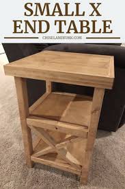 Small X End Table Plans Chisel Fork End Table Plans Small End Tables Rustic End Tables