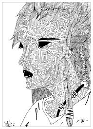 You will find different styles, and level difficulties. Drawing The Mysterious Woman Mandalas Art Therapy Adult Coloring Pages