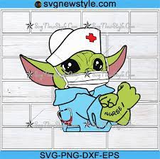 Download Baby Yoda Nurse Svg Star Wars Svg Baby Yoda Svg Star Wars Party Svg Nurse Svg Png Dxf Eps Cricut File Silhouette Art Svg New Style