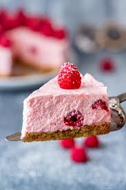 You can certainly make larger cheesecakes, i just haven't made those sizes. No Bake Raspberry Cheesecake Recipe Happy Foods Tube