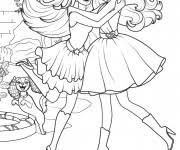 Voir plus d'idées sur le thème coloriage, dessin, coloriage à imprimer. Coloriage Princesse Barbie Et Sa Meilleur Amie Dessin Gratuit A Imprimer