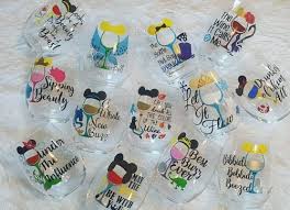 Three Cheers For These Disney Princess Wine Glasses Shop