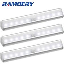 Motion Sensor Cabinet Light Under Counter Closet Lighting 10 Led Wireless Kitchen Lights Battery Operated Light Under Cabinet Lights Aliexpress