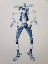 Design Lucky Luke By Dominique Bertail Lucky Luke Comic Illustration Looney Tunes Cartoons