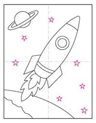 More images for how to draw a rocket ship step by step easy » How To Draw A Rocket Art Projects For Kids