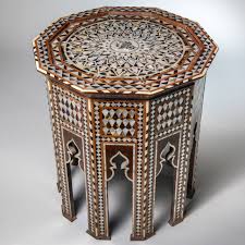 Syrian Inlaid Table Decoupage Table Octagonal Side Table Diy Furniture 2