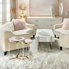 Pink Rose Gold Gray Fuzzy Rug Metallics Interior Decor Feminine Living Room Living Decor Home Decor