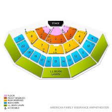 American Family Insurance Amphitheater 2019 Seating Chart