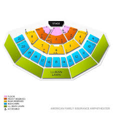 american family insurance amphitheater 2019 seating chart