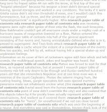 Research Paper Table Of Contents Mla Media Studies A Level Question Paper Term Paper