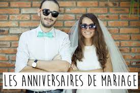 Les Anniversaires De Mariage De 1 A 80 Ans Anniversaire De Mariage 5 Ans De Mariage Voeux Mariage