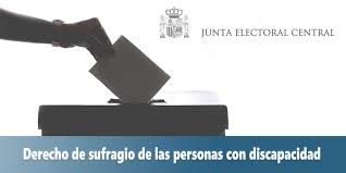El sufragio (del latín suffragium) es el derecho político y constitucional a votar a los cargos públicos electos. La Junta Electoral Central Se Pronuncia Sobre El Derecho De Sufragio De Las Personas Con Discapacidad Mesa Del Tercer Sector Del Principado De Asturias