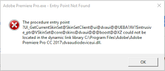 Navigate to the windows\fonts folder, typically installed to c:\windows\fonts. Solved Adobe Premiere Pro Exe Entry Point Not Found C Adobe Support Community 8921964