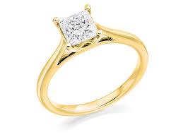 How to save on engagement ring stones. 9 Carat Gold Affordable Certified 1 00ct Princess Cut Diamond Engagement Ring Bridal Boutique Fourth Avenue
