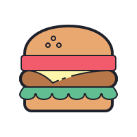 Free cheeseburger for personal use svg, hamburger png clipart, dxf, clipart, eps, vector cut file instant download regular price $2.99 Hamburger Icons Free Vector Download Png Svg Gif