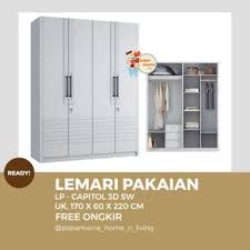 Spesifikasi lemari pakaian minimalis 1 pintu. Jual Lemari Pakaian 4 Pintu Terbaru 2020 Murah Blibli Com