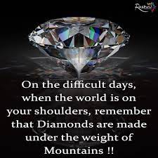 Diamonds are formed because carbon is set under extreme pressure in the. A Diamond Is A Chunk Of Coal That Did Well Under Pressure Quotes Quotestoliveby Wordsofwisd Diamond Quotes Pressure Quotes Wise Words Quotes