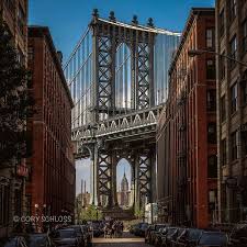 Iconic Alignment Cory Schloss Images Nyc Brooklyn Bridge Manhattan Bridge
