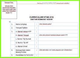 Ada tulisan yn di pojok atas kiri, ini adalah logo yang di buat dari awalan nama anda, misal nama adam prasetya, maka tulislah dengan ap. Contoh Format Cv Pendamping Desa Tahun 2017 Websiteedukasi Com