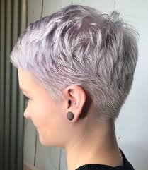 It's simply alluding to the distance across of the strand.) 3. Short Grey Hair Short Hair Styles Pixie Short Hair Styles Short Thin Hair