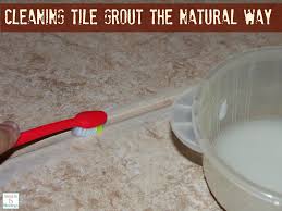 cleaning tile grout the natural way