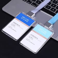 We offer free company photo id templates, high quality plastic card printing and same day processing! Original Dezhi Acrylic Transparent Business Card Badge Holder One Box Id Card Tag æ  æ å¯¦ æ¥­