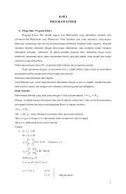 Check spelling or type a new query. Contoh Soal Dan Jawaban Riset Operasi Program Linier Dapatkan Contoh