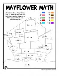 These fun turkey day educational materials are for students in kindergarten through high school. Thanksgiving Math Coloring Worksheets Woo Jr Kids Activities