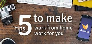 I will be working from home today so i can wait for an. 5 Tips For Working From Home Actonic Unfolding Your Potential