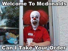 Scary Clown Pictures Google Search Clowns Funny Mcdonalds Meme Funny Horror