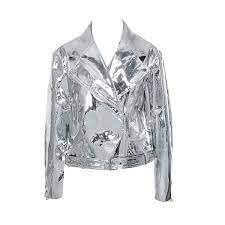 Black Label Silver Mirror Vegan Leather Biker Jacket Mistress 91 Liked Fake Leather Jacket Faux Leather Motorcycle Jacket Vegan Leather Moto Jacket