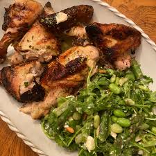 This method can shave off about 20 minutes of roasting time compared to regular roasted or grilled chicken. Cw Spatchcocked Grilled Chicken With Spring Asparagus Salad
