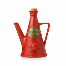 The shredding of this oil takes place within 12 hours of collection, this type of processing is known as the term cold. The Milk Ceramic Olive Oil Cruet Red 750ml Handmade In Italy Finch Lane